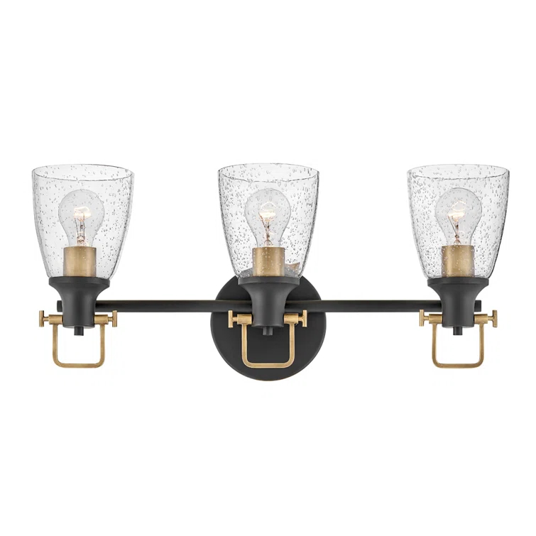 Easton 3-Light Dimmable Black Vanity light
