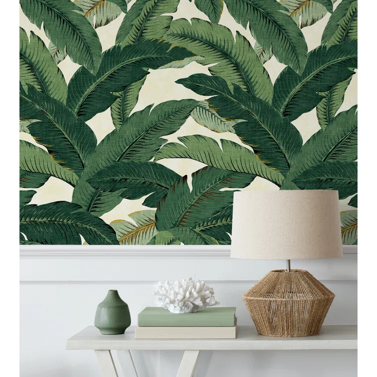 Tommy Bahama Swaying Palms 18' L x 20.5" W Peel & Stick Wallpaper Roll