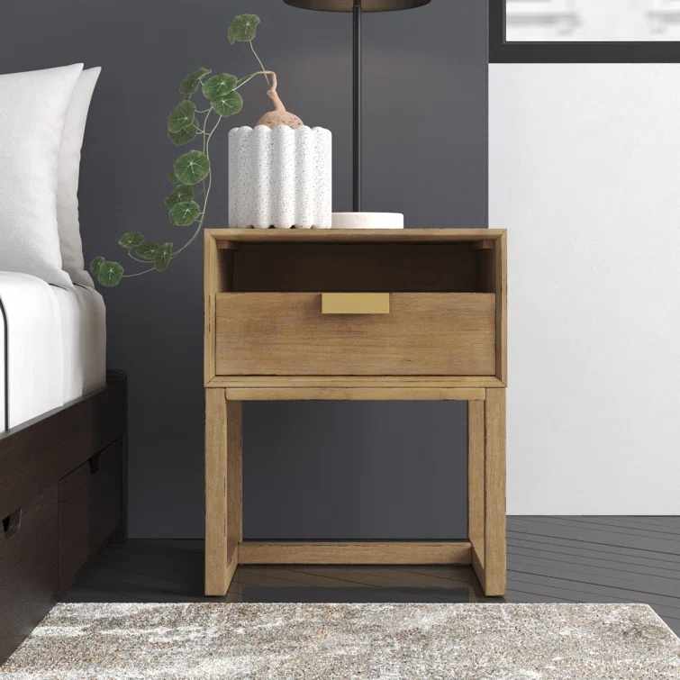 18'' W Solid Wood Nightstand