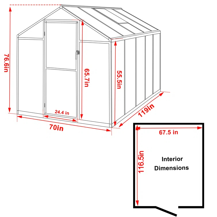 Greenhouse Multiple Sizes