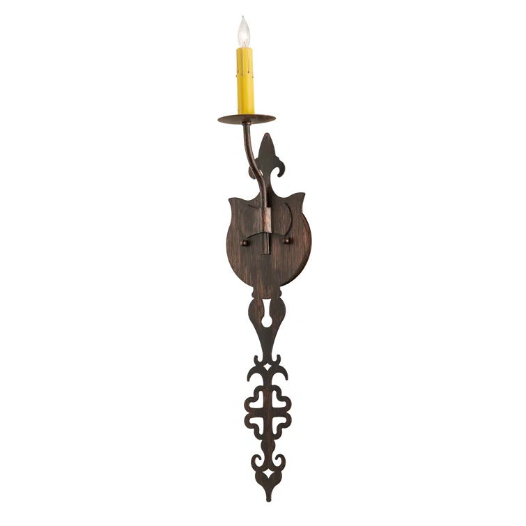 Merano Bronze Dimmable 1-Light Wall Sconce