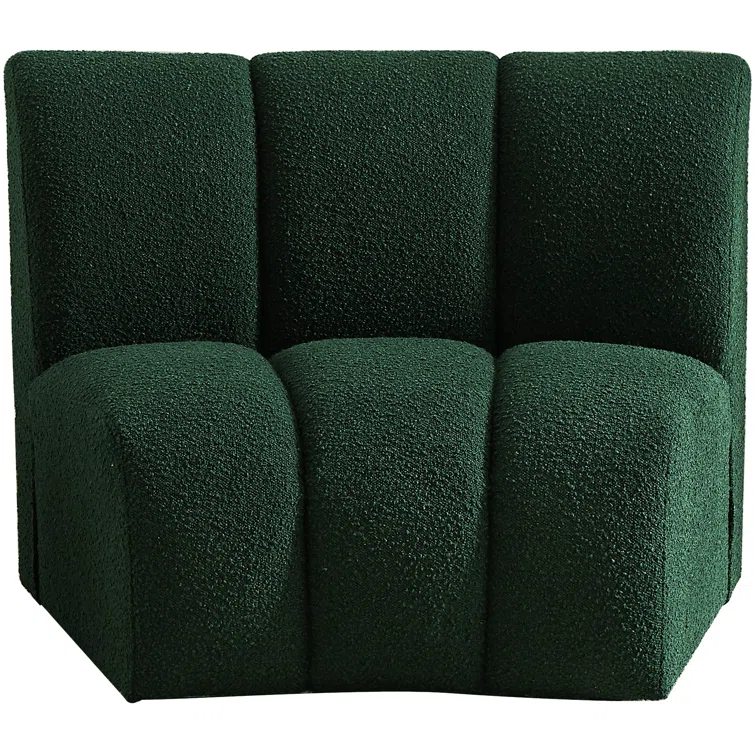 Everly Quinn Izen 43" W Boucle Fabric Modular Chair