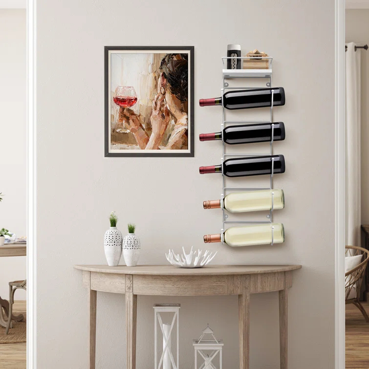 Sorbus 5-Tier Wall Mounted Metal Towel Rack with Shelf
