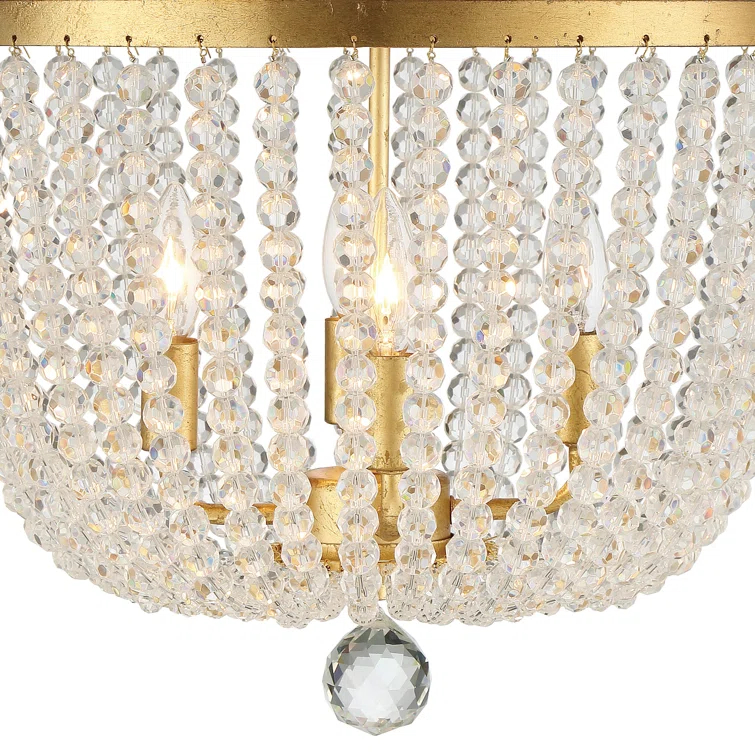 Conway 4 Light Wood Dimmable Empire Chandelier
