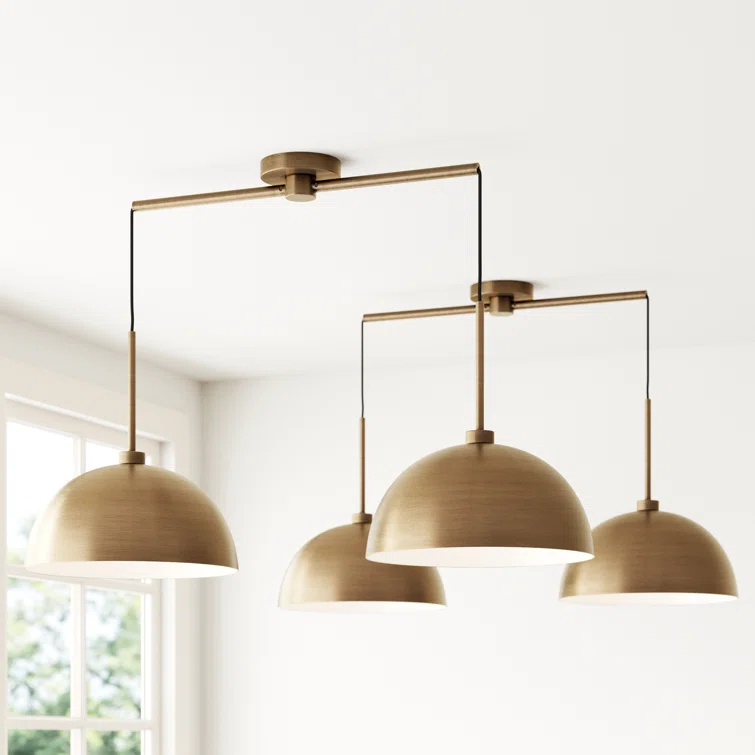 Corbo 2 - Light Kitchen Island Dome Pendant 2-Pack Kitchen Island Drum Pendant Light