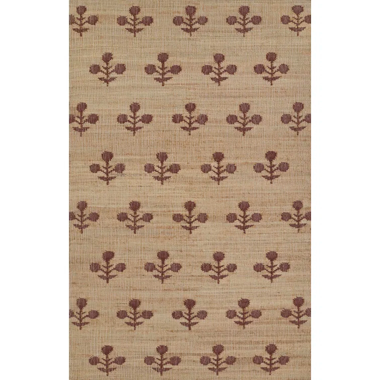 Erin Gates by Momeni Orchard Bloom Rust Hand Woven Wool and Jute Area Rug