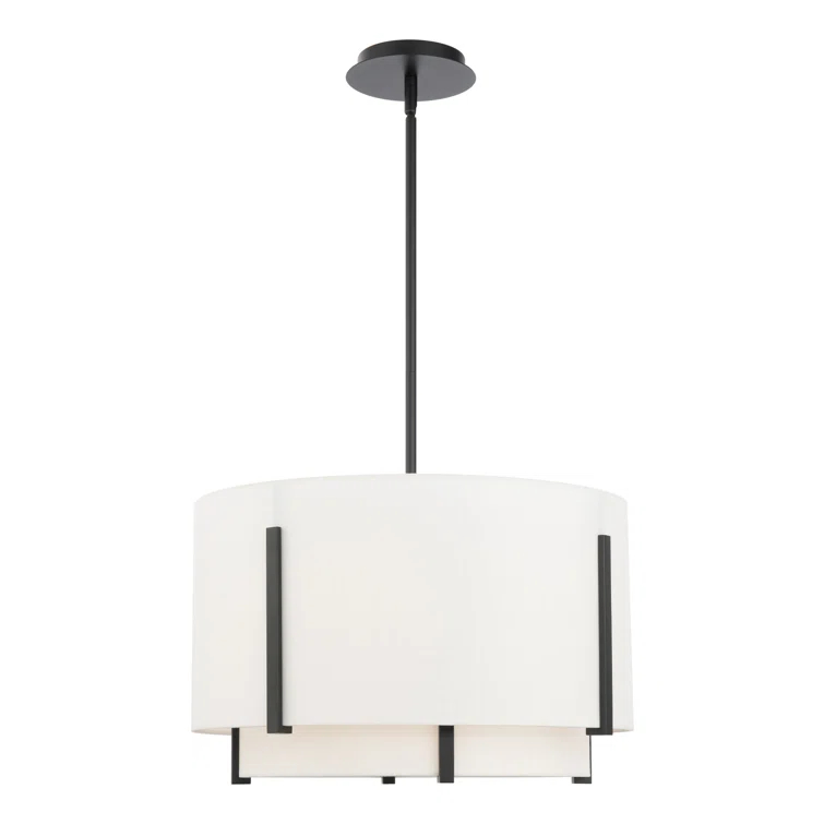 Strum 1 - Light Black LED Drum Pendant