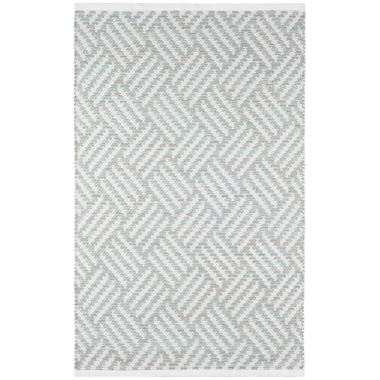 Crisscross Ocean Handwoven Indoor/Outdoor Rug