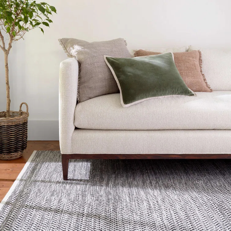 Coastal Black Handwoven Indoor/Outdoor Rug