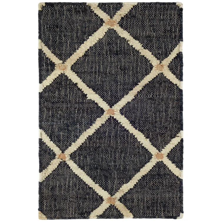 Kali Black Handwoven Jute Rug
