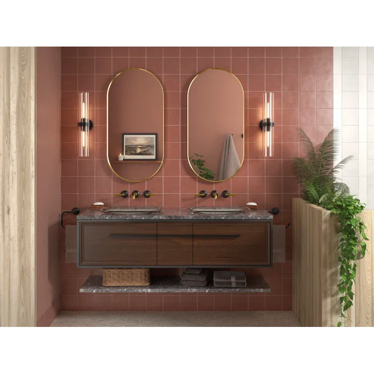 Purist™ 2 Light Indoor Bathroom Vanity Light Fixture, UL Listed