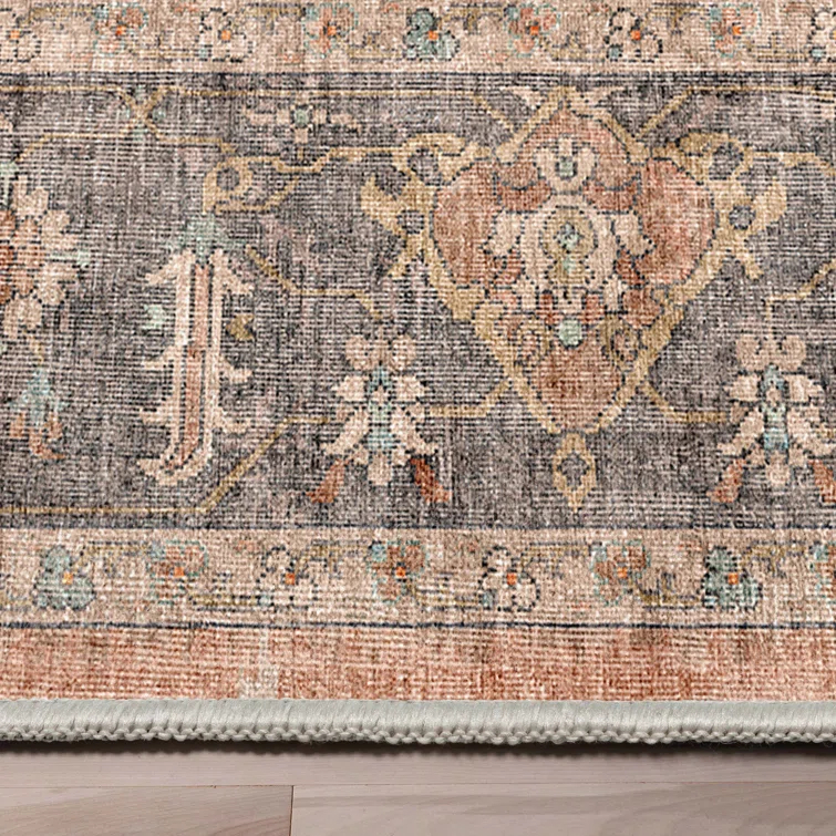 Kehr Antigua Vintage Persian Oriental Coral Flat-Weave Rug