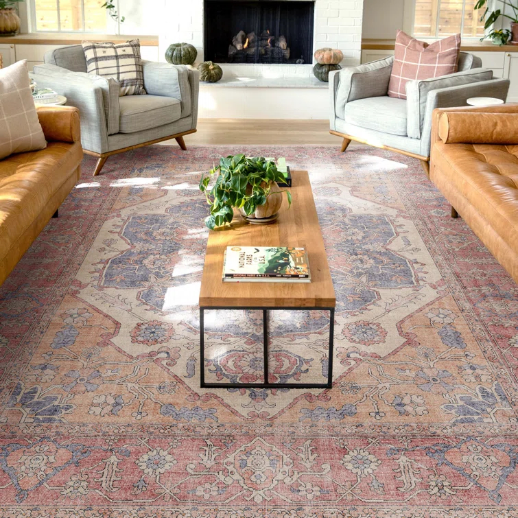 Kehr Antigua Vintage Persian Oriental Red Flat-Weave Rug
