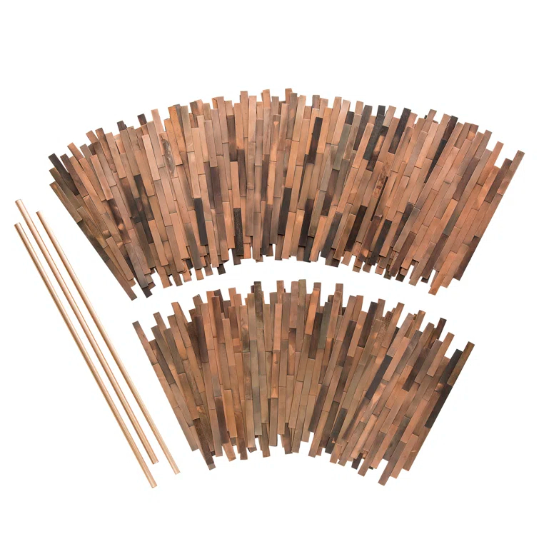 Aspect Peel & Stick Distressed Mini Metal 15 sq ft Kit