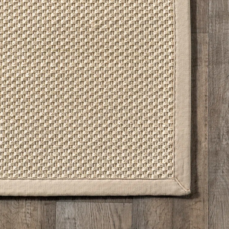 Proper Sisal and Wool Tan Area Rug