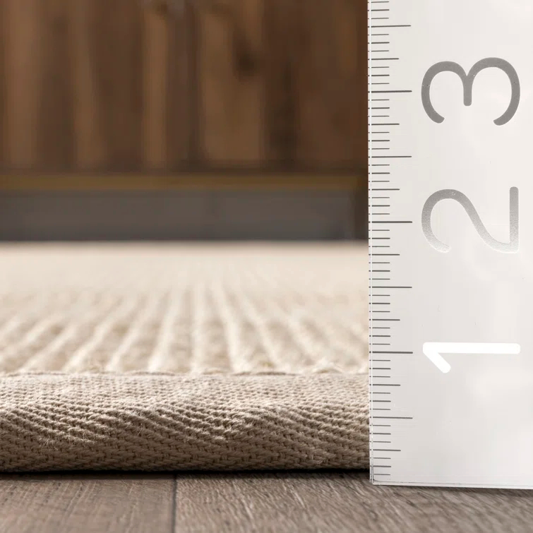 Proper Sisal and Wool Tan Area Rug