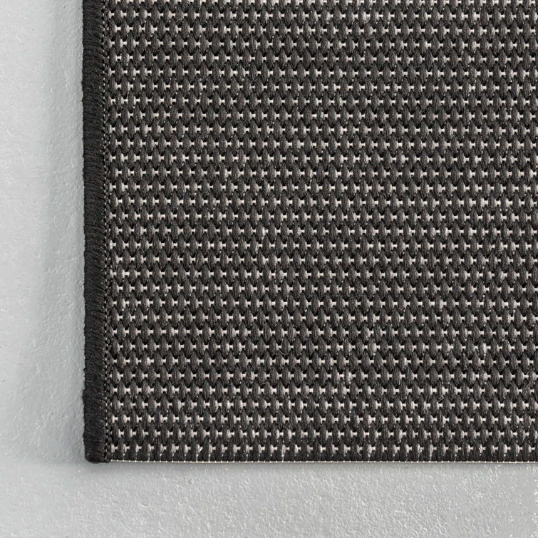 Randall Striped Machine Woven / Power Loomed Indoor/Outdoor Patio Rug