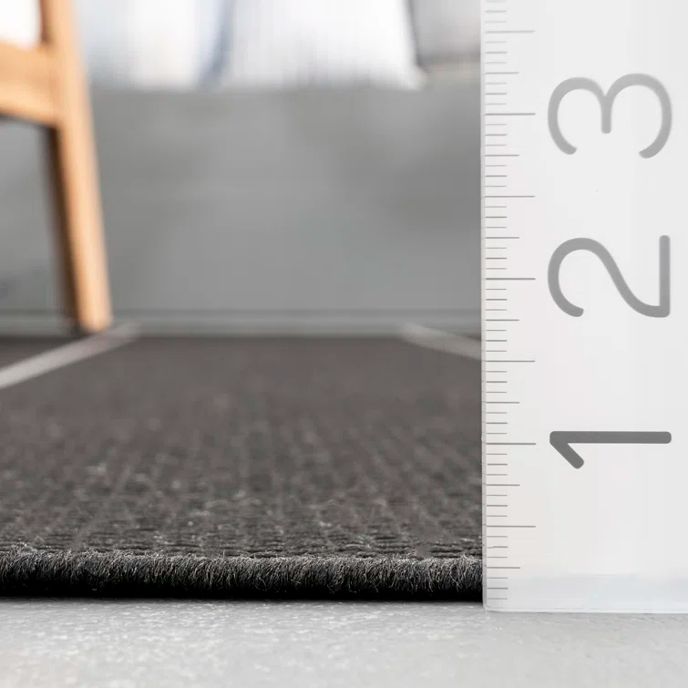 Randall Striped Machine Woven / Power Loomed Indoor/Outdoor Patio Rug