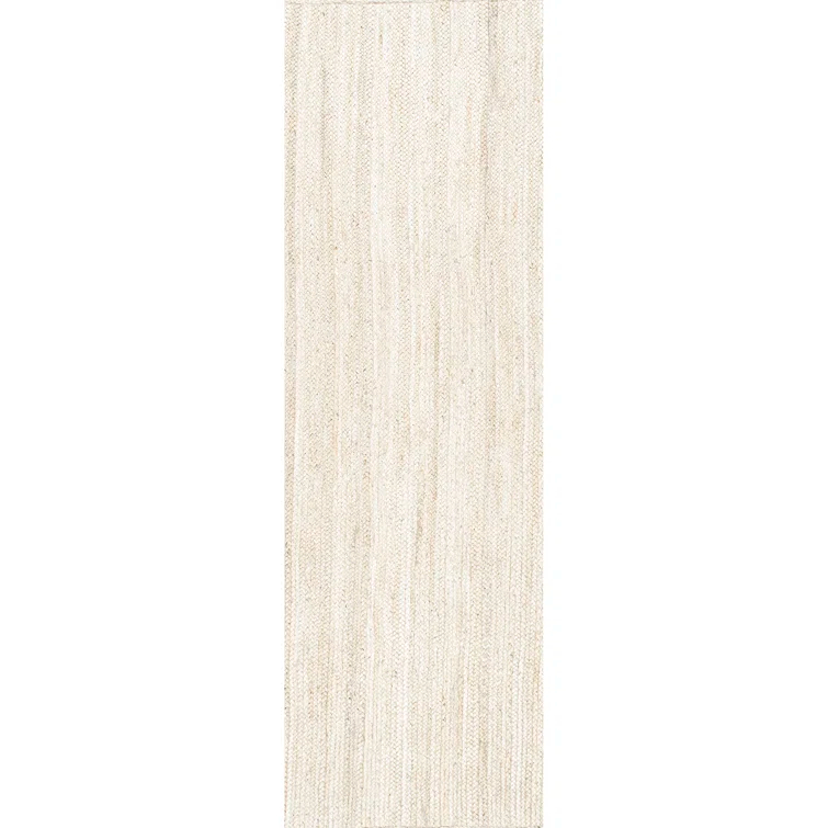Cruise Handmade Braided Jute Area Rug in Off White
