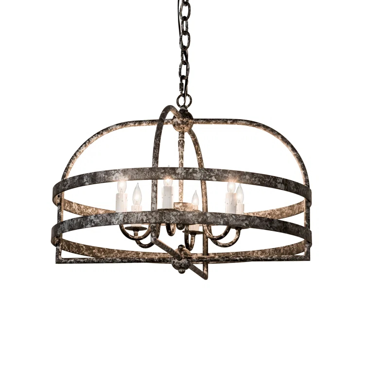 Aldari 6 - Light Dimmable Geometric Chandelier