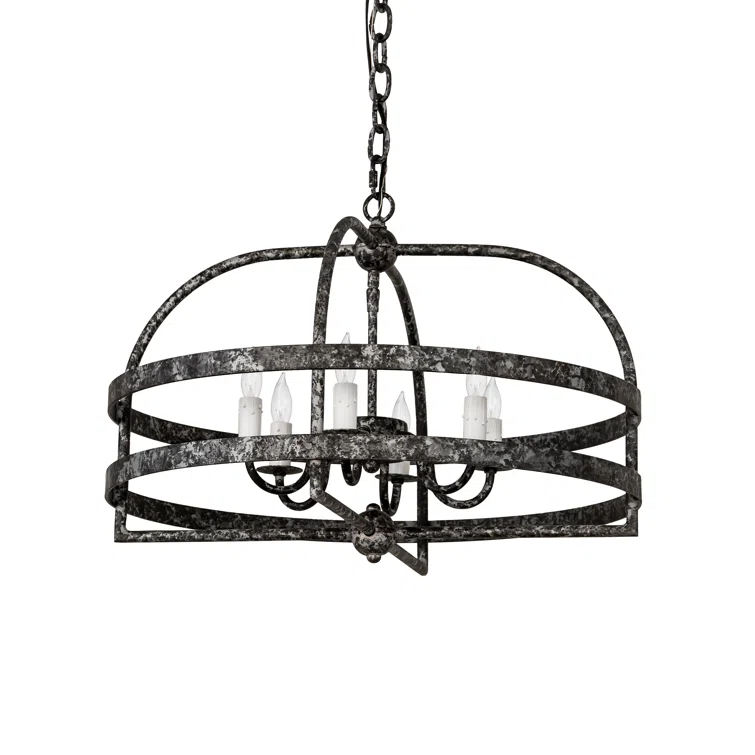 Aldari 6 - Light Dimmable Geometric Chandelier