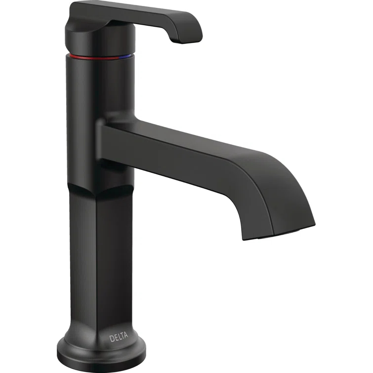 Tetra Single Hole Bathroom Faucet, Single Handle Bathroom Sink Faucet with Drain Assembly