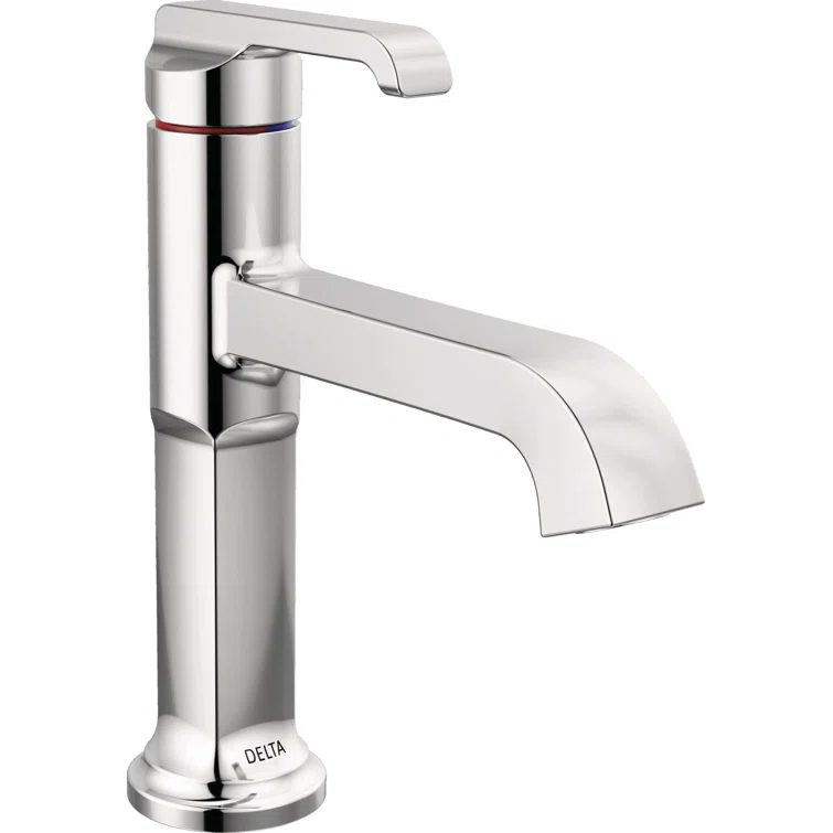 Tetra Single Hole Bathroom Faucet, Single Handle Bathroom Sink Faucet with Drain Assembly