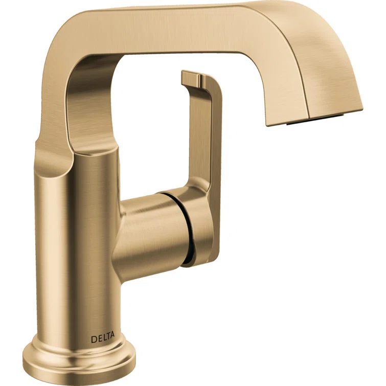 Tetra Single Hole Bathroom Faucet, Single Handle Bathroom Sink Faucet with Drain Assembly