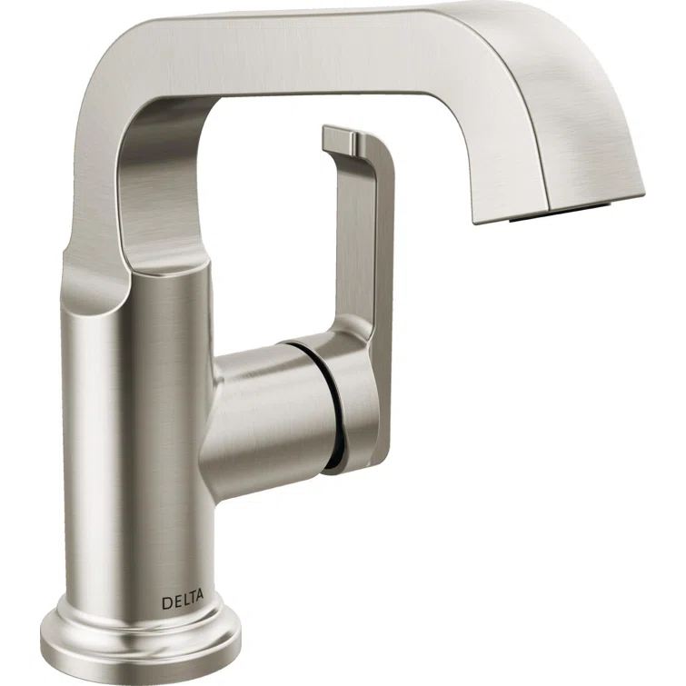 Tetra Single Hole Bathroom Faucet, Single Handle Bathroom Sink Faucet with Drain Assembly