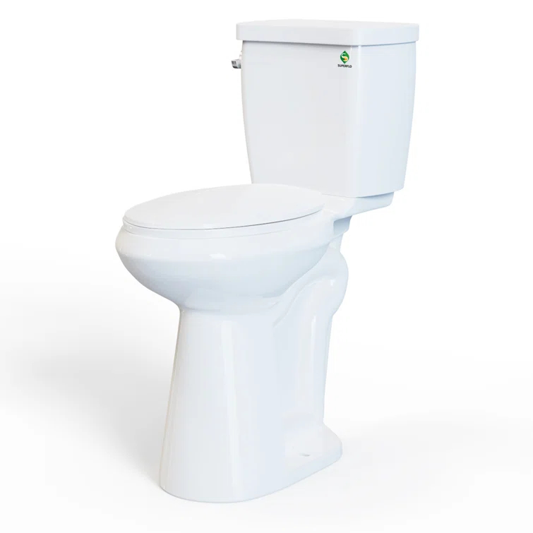 Traditional 21-inch Height Extra Tall Toilet for Bathrooms, Elongated Toilet Seat