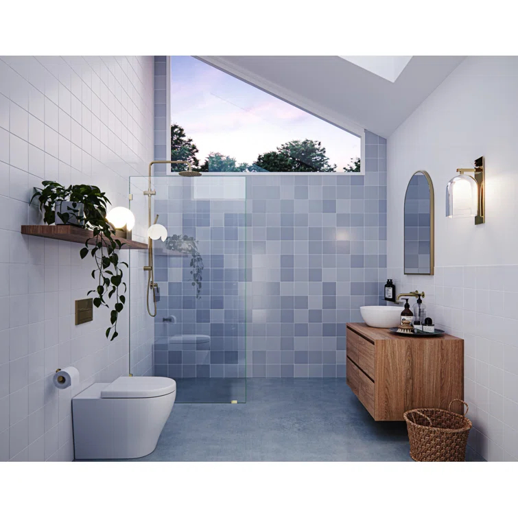 Vela 36 in. x 78 in. Fully Frameless Single Fixed Shower Panel