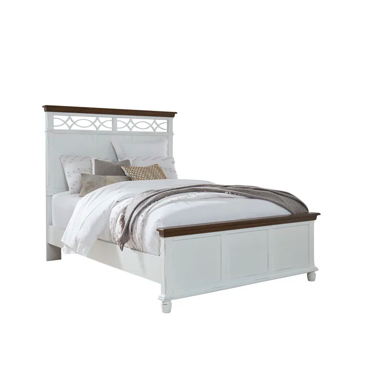Carlese Panel Bed with Filigree Pattern