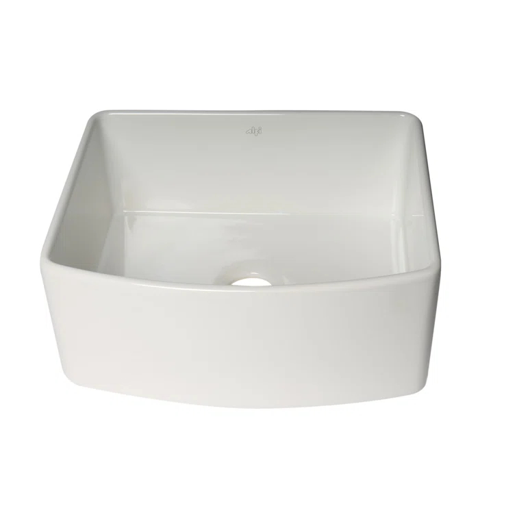 24'' L Flush Single Bowl Fireclay Kitchen Sink
