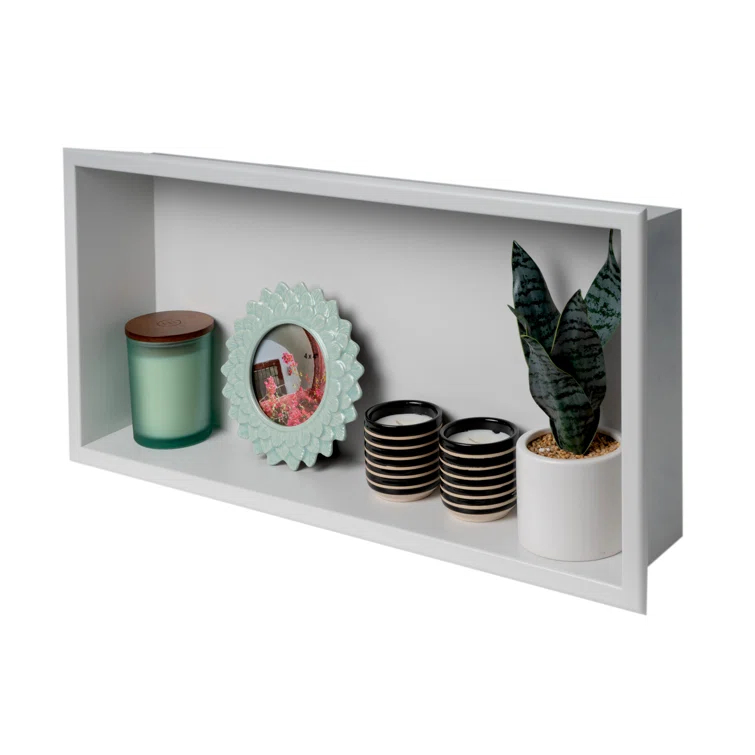 Adhesive Stainless Steel Shower Shelf