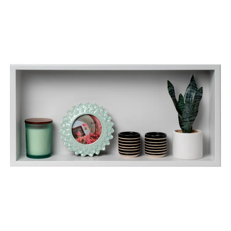 Adhesive Stainless Steel Shower Shelf