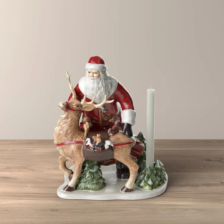 Toys Memory Santa with Deer Figurine