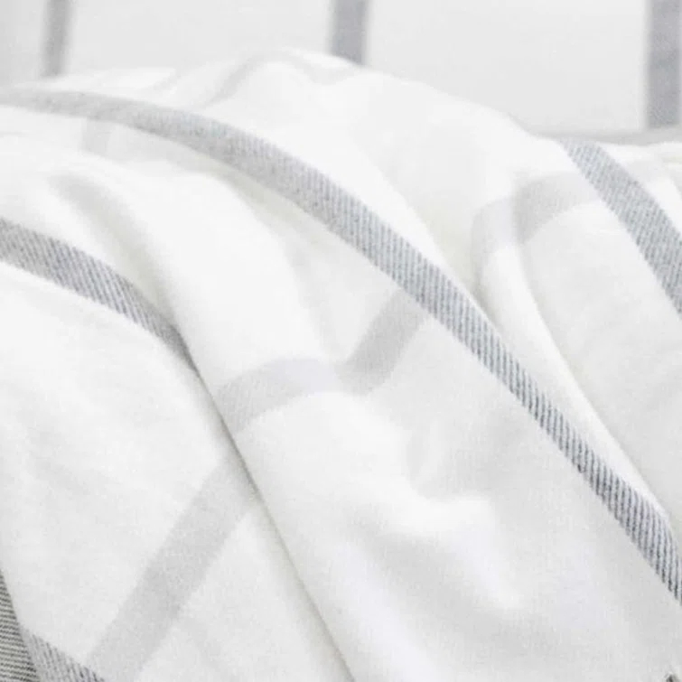 King White Cotton Machine Washable Blanket