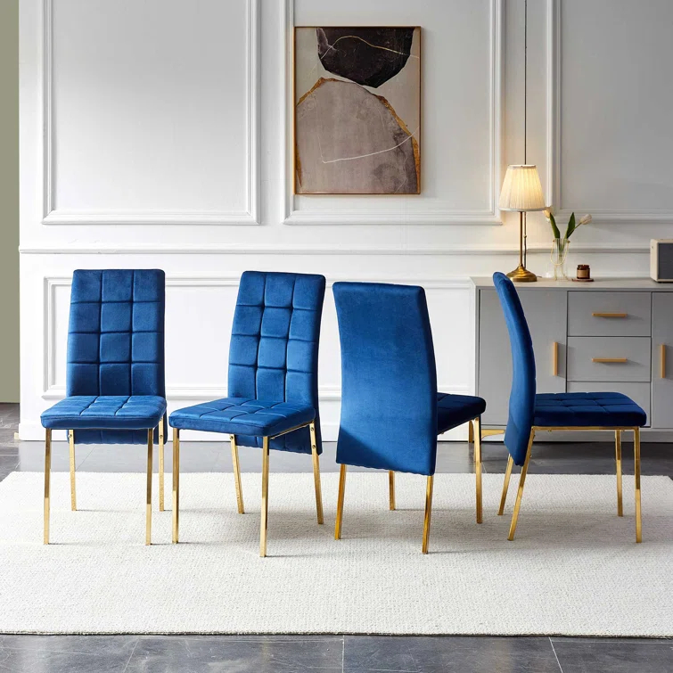 Brooklyn Velvet High Back Side Chair