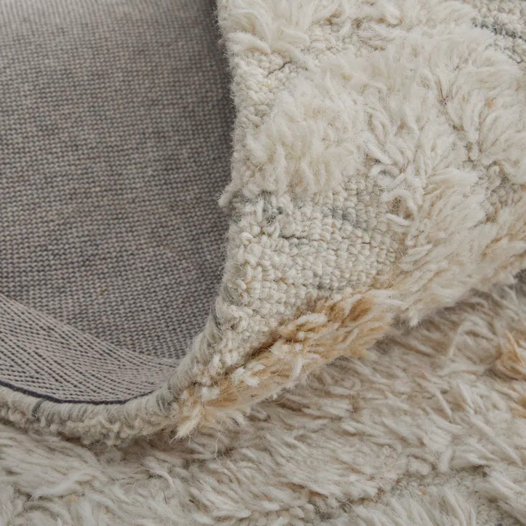 Nomadic Blue Diamond 8' x 10' Hand Tufted Wool Area Rug