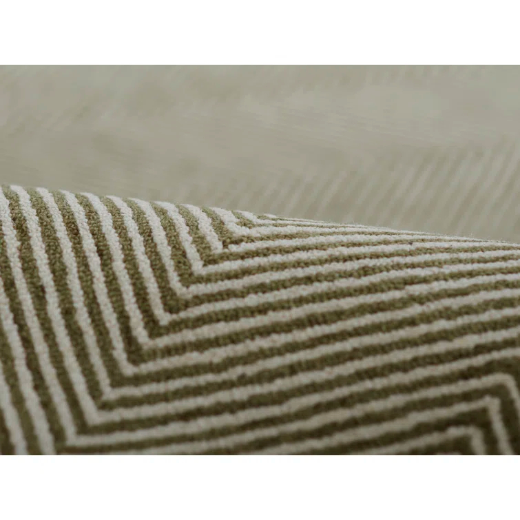 Momeni Charles Zig Zag Area Rug, 9' X 12', Green