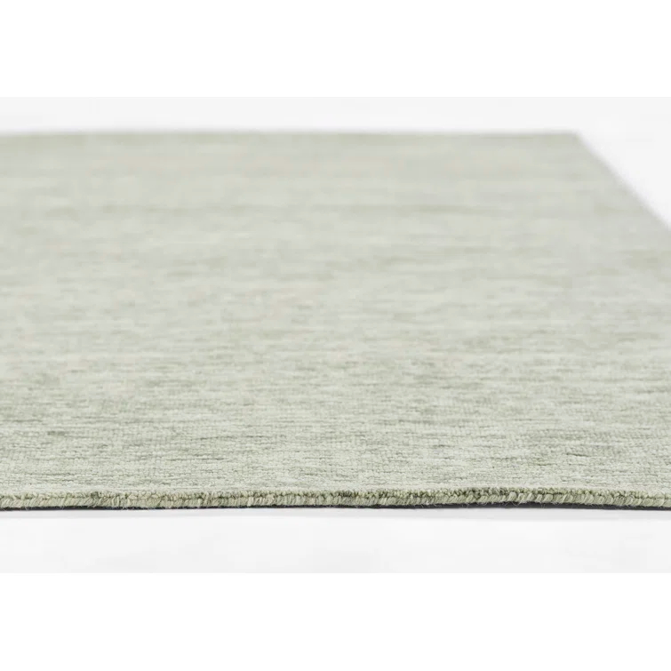 Sage Hand-Tufted Wool Rectangular Area Rug 3'6" x 5'6"