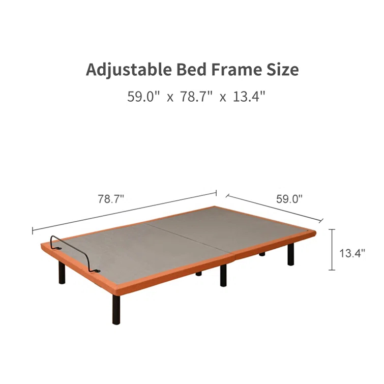E2000 Series Zero Gravity Adjustable Bed with Wireless Remote & App Control