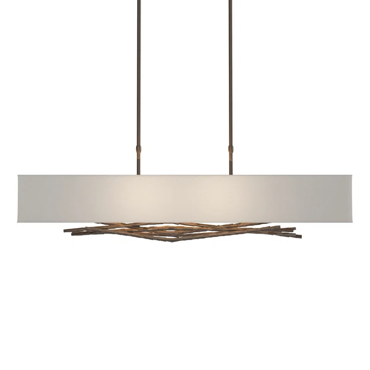Brindille 4 - Light Kitchen Island Rectangle Pendant