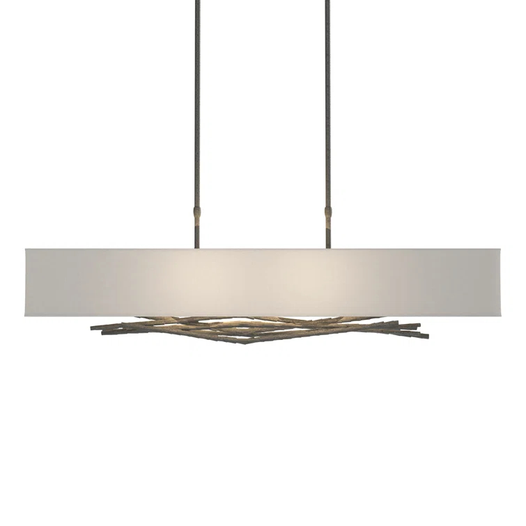 Brindille 4 - Light Kitchen Island Rectangle Pendant