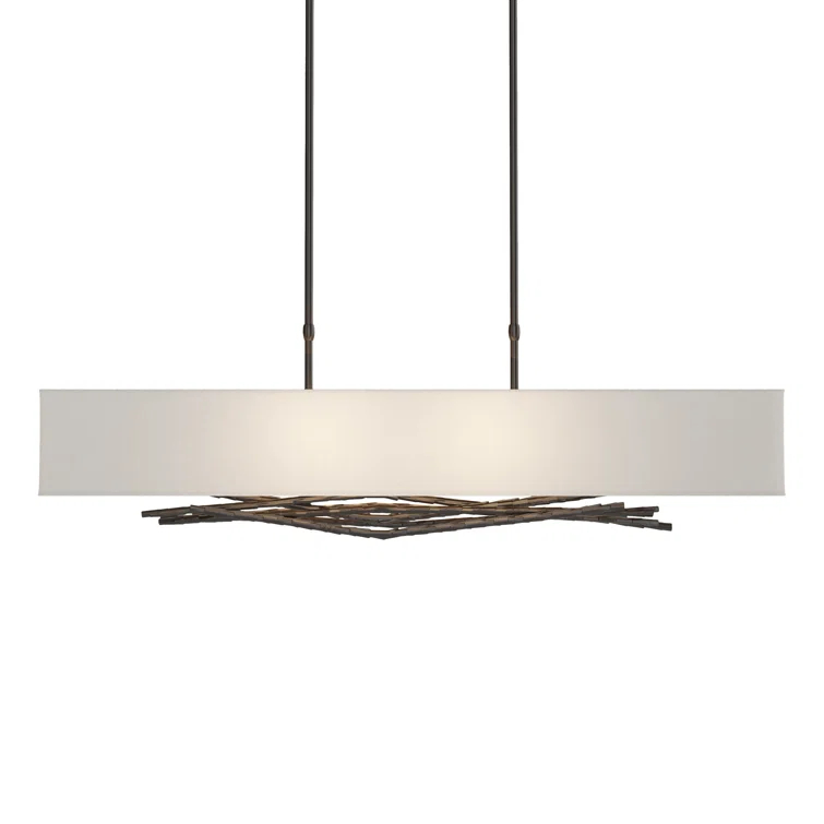 Brindille 4 - Light Kitchen Island Rectangle Pendant