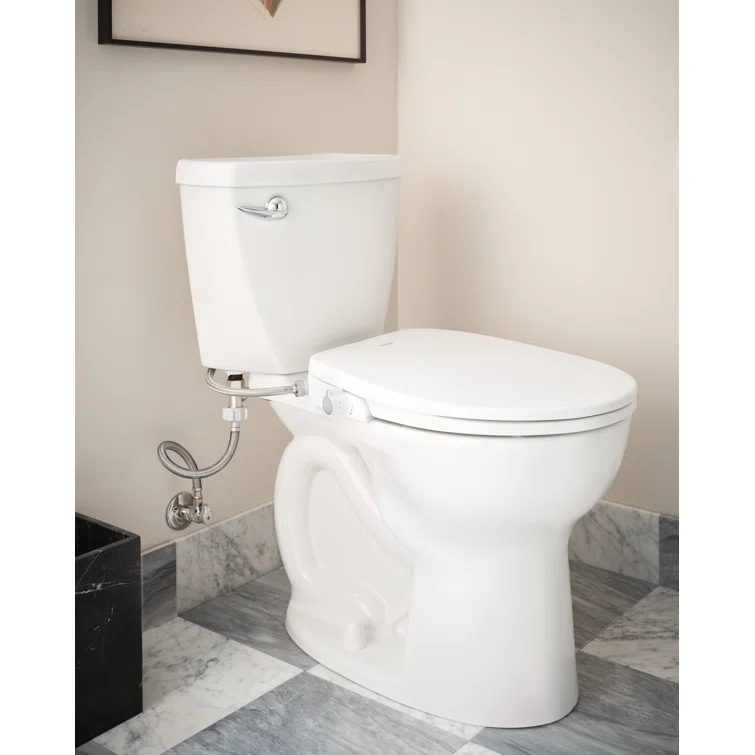 2-Series Non Electronic Bidet Seat for Round Toilets in White