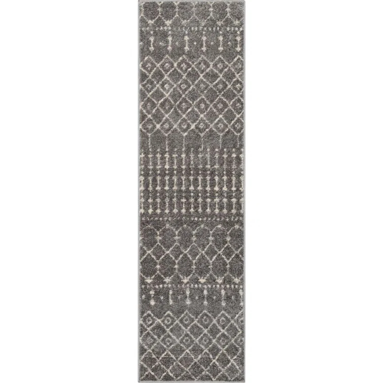 Mystic Colette Moroccan Trellis Grey Area Rug