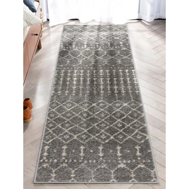 Mystic Colette Moroccan Trellis Grey Area Rug