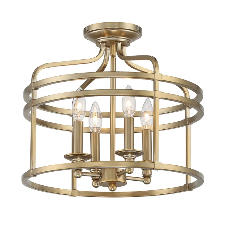 Minka Lavery - Covent Park - 4 Light Semi-Flush Mount - 14.5 inches tall by 16