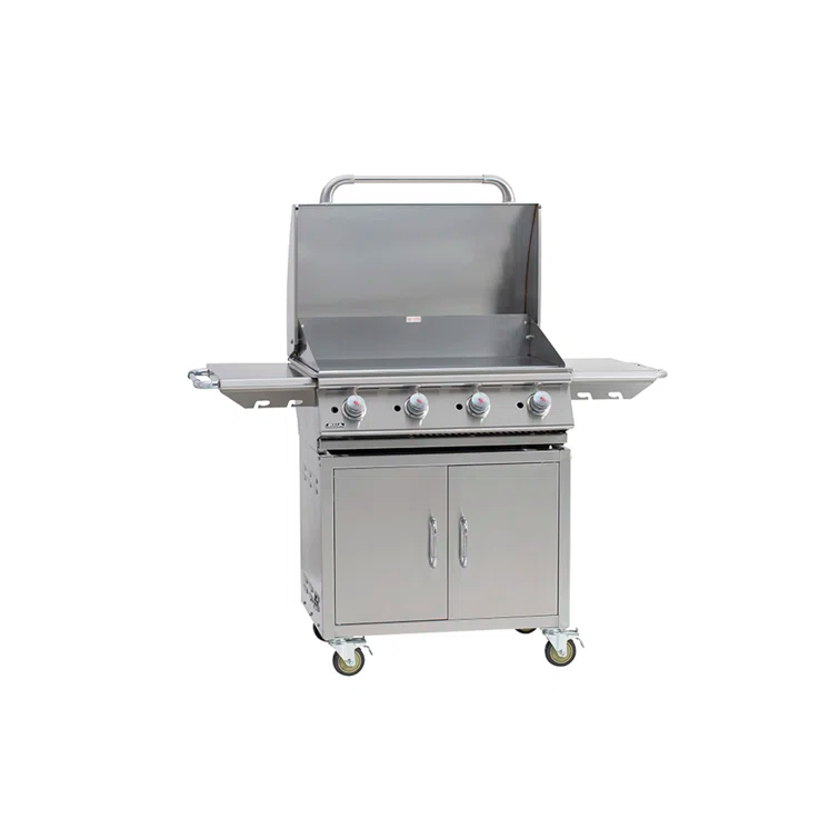 Bull 4-Burner Griddle with Cabinet